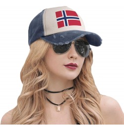 Norway Flag Upgrade Your Style with Funny Adjustable Cotton Baseball Caps for Men and Women Navy Blue $10.65 Baseball Caps