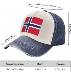 Norway Flag Upgrade Your Style with Funny Adjustable Cotton Baseball Caps for Men and Women Navy Blue $10.65 Baseball Caps