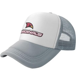 Saginaw Valley State University Logo Trucker Hats for Both Men and Women - Mesh Baseball Snapback Hats Gray $8.40 Baseball Caps