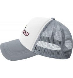 Saginaw Valley State University Logo Trucker Hats for Both Men and Women - Mesh Baseball Snapback Hats Gray $8.40 Baseball Caps