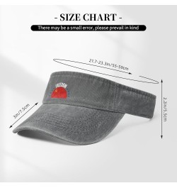 The Soviet Union Flag and Freedom Sun Visor Hats for Women Men Adjustable Cotton Sun Hat Golf Cap Gray $13.85 Visors