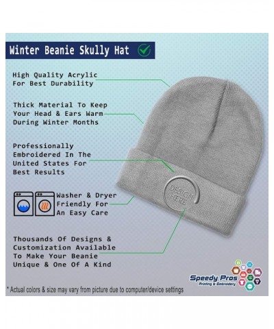 Beanies for Men Soccer Mom B Embroidery Soccer Winter Hats for Women Acrylic Skull Cap 1 Size Light Grey Design Only $11.70 S...