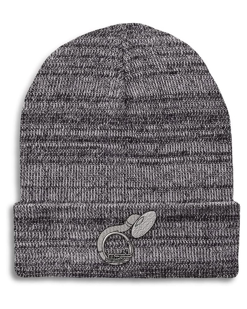 Custom Beanies for Men Sousaphone Music A Embroidery Winter Hats for Women Acrylic Skull Cap 1 Size Heather Grey Design Only ...