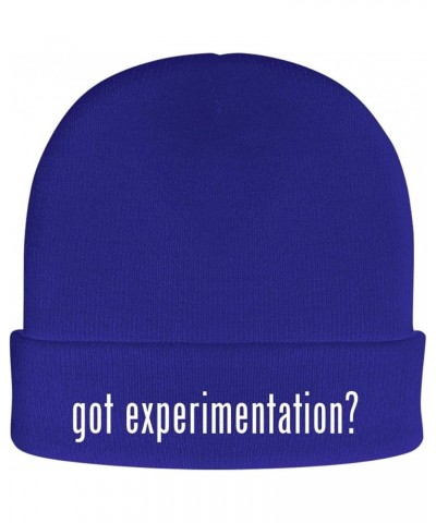 got Experimentation? - Soft Adult Beanie Cap Blue $12.96 Skullies & Beanies