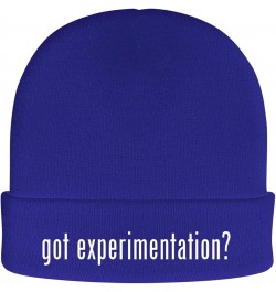 got Experimentation? - Soft Adult Beanie Cap Blue $12.96 Skullies & Beanies