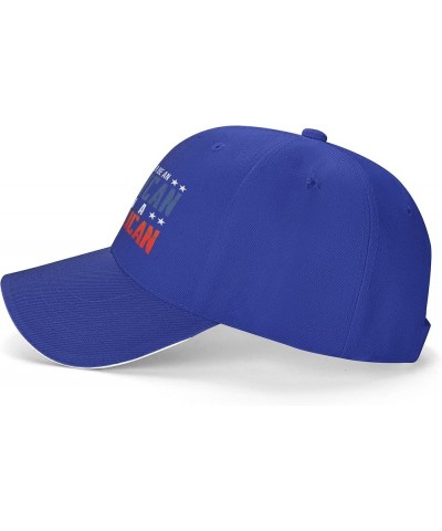 I'd Rather Be an American Than A Democrat hat Anti Liberal Trump 2024 hat Fuck Joe Biden Hat Adjustable Funny Fashion Cap Blu...