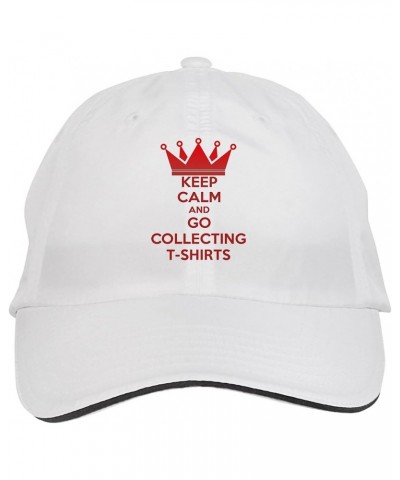 Keep Calm and GO Collecting T Shirts Hat Adjustable Cap, DesW85 White $12.12 Baseball Caps