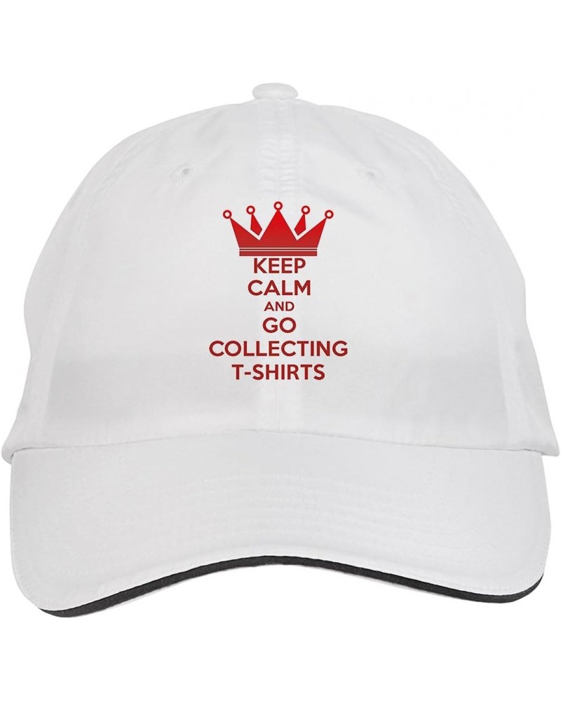 Keep Calm and GO Collecting T Shirts Hat Adjustable Cap, DesW85 White $12.12 Baseball Caps