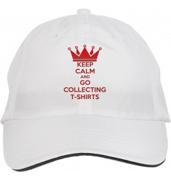 Keep Calm and GO Collecting T Shirts Hat Adjustable Cap, DesW85 White $12.12 Baseball Caps