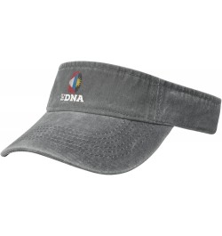 Antigua and Barbuda It's in My DNA Sun Visor Hats for Women Men Adjustable Sports Sun Hats Cotton Golf Cap Gray $12.87 Visors