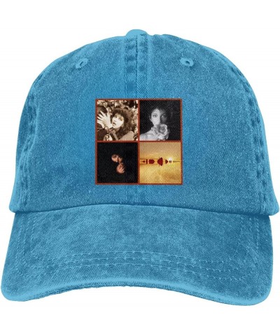 Kate Music Bush Hat Cap Fashion Pattern Custom Trucker Hat Adjustable Washed Denim Baseball Caps Casquette Black Blue $11.93 ...