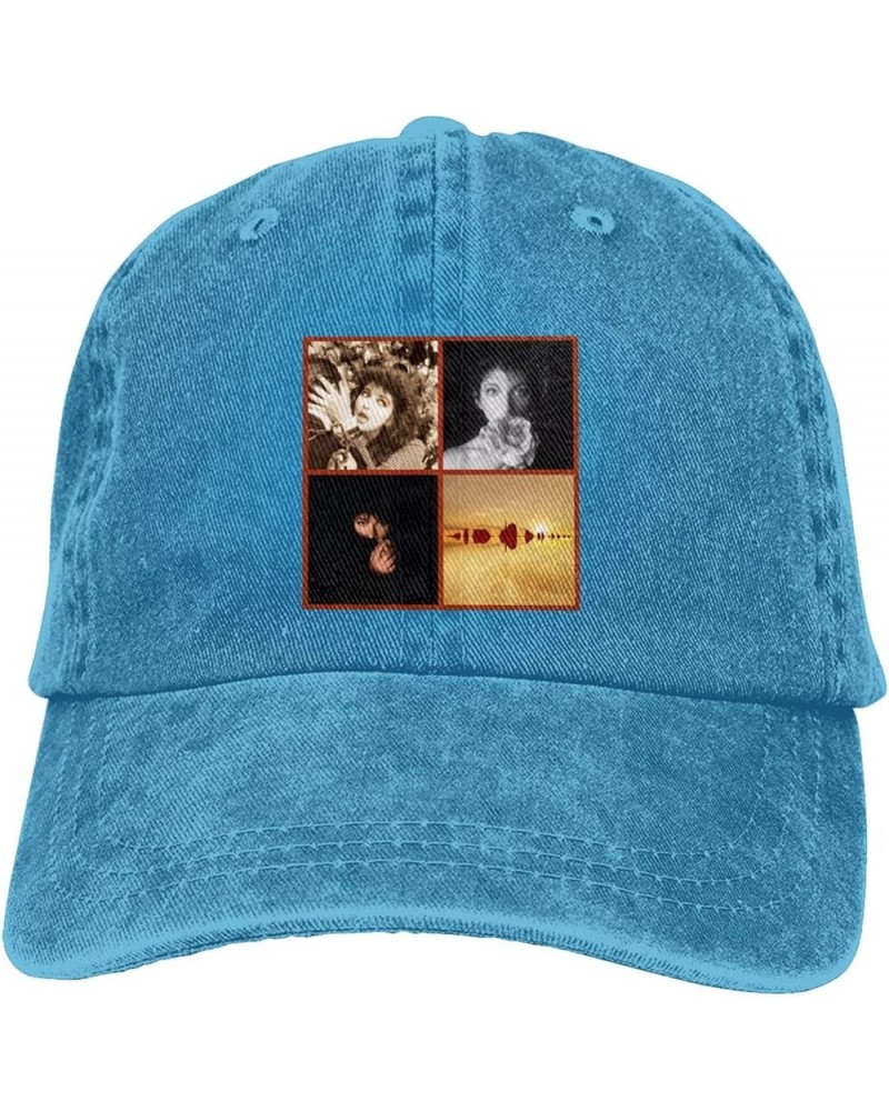 Kate Music Bush Hat Cap Fashion Pattern Custom Trucker Hat Adjustable Washed Denim Baseball Caps Casquette Black Blue $11.93 ...