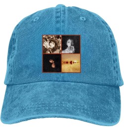 Kate Music Bush Hat Cap Fashion Pattern Custom Trucker Hat Adjustable Washed Denim Baseball Caps Casquette Black Blue $11.93 ...