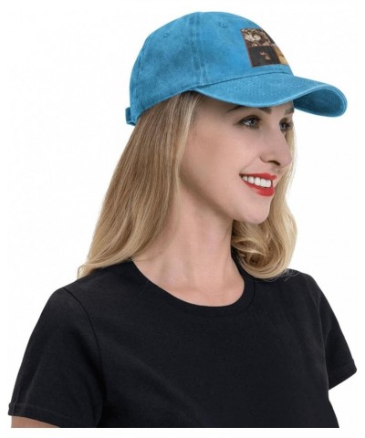 Kate Music Bush Hat Cap Fashion Pattern Custom Trucker Hat Adjustable Washed Denim Baseball Caps Casquette Black Blue $11.93 ...