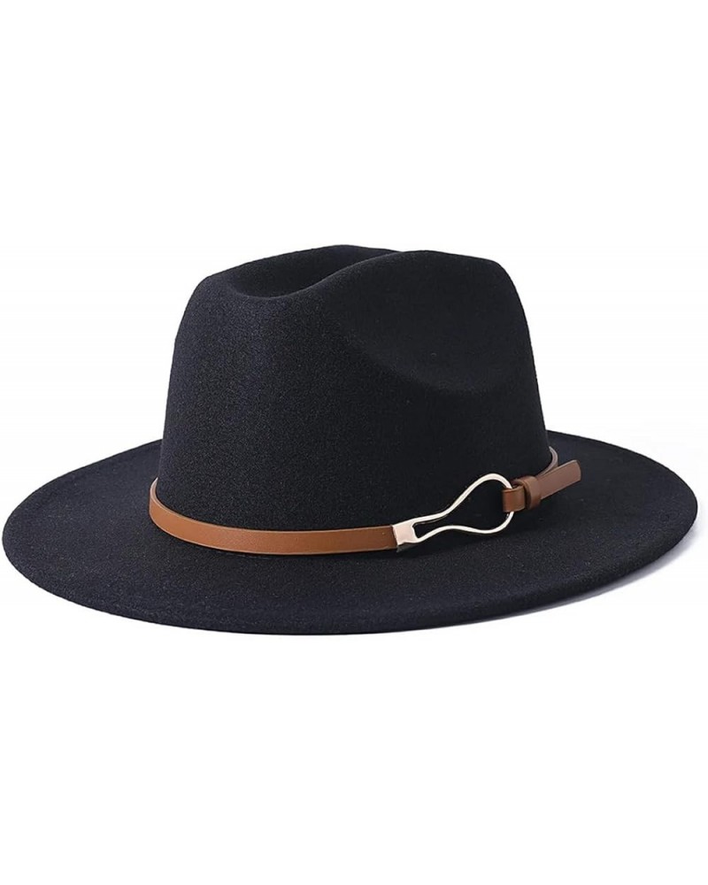 Men and Women Winter Jazz Hat Linen Belt Accessories Hip Hop Hat Fedora Hat 5 $18.81 Fedoras