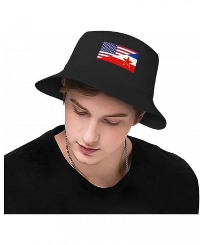 America Yugoslavia Friendship Flag Stay Cool and Stylish with Our Trendy Bucket Hats - Perfect for Summer Fun and Outdoor Adv...