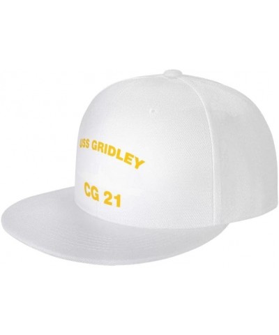 USS Gridley CG 21 DLG 21 Flag-Trucker Hats Denim Hats Cowboy Knit hat Baseball Caps Fisherman's hat White $16.78 Baseball Caps