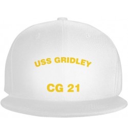 USS Gridley CG 21 DLG 21 Flag-Trucker Hats Denim Hats Cowboy Knit hat Baseball Caps Fisherman's hat White $16.78 Baseball Caps