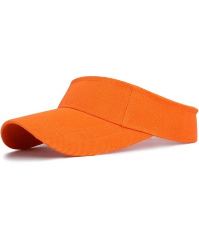 Women Sun Visor Sun Hat Women Anti-Ultraviolet Elastic Hollow Top Hat Outdoor Quick-Drying Sun Hat Summer Beach Hat Orange-01...