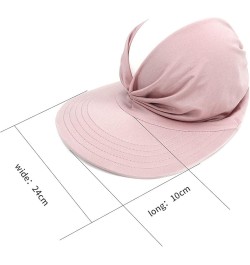 Women Sun Visor Sun Hat Women Anti-Ultraviolet Elastic Hollow Top Hat Outdoor Quick-Drying Sun Hat Summer Beach Hat Orange-01...