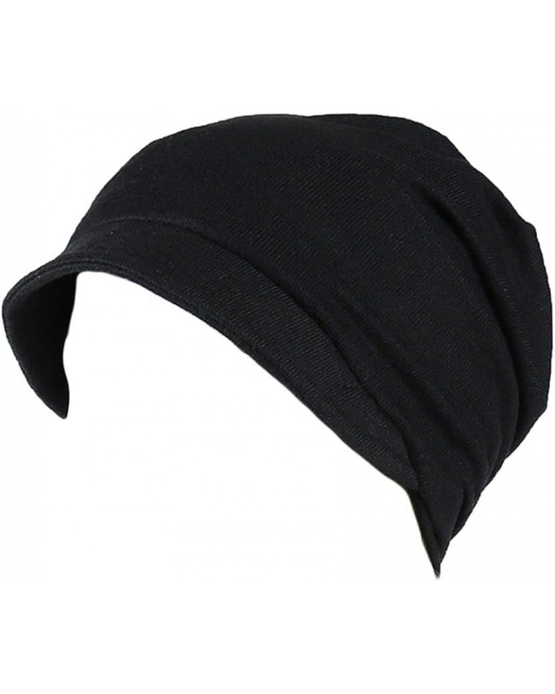 Scarf Hijab Women Cap Bonnet Fashion Under Stretchable Hat Baseball Caps Stretch Turban Hats 2-black $7.18 Skullies & Beanies