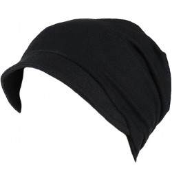 Scarf Hijab Women Cap Bonnet Fashion Under Stretchable Hat Baseball Caps Stretch Turban Hats 2-black $7.18 Skullies & Beanies