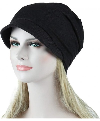 Scarf Hijab Women Cap Bonnet Fashion Under Stretchable Hat Baseball Caps Stretch Turban Hats 2-black $7.18 Skullies & Beanies