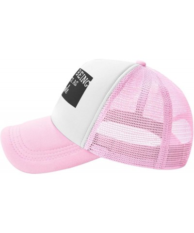 It's Weird Being The Same Age As Old People Gift Trucker Hat Mesh Baseball Cap Men Ponytail Hat Women Sun Hat Black Pink $9.4...