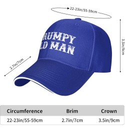 Grumpy Hat for Men Black Women Funny Dad Baseball Caps for Girls Gag Gift Blue 3 $14.36 Baseball Caps