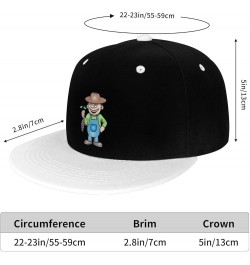 Farmer Holding Cultivated Grapes Snapback Hat for Men Women Baseball Cap Trucker Flat Bill Hats Dad Caps White $12.60 Basebal...