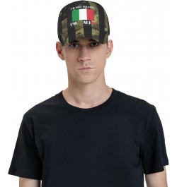 I'm Not Yelling I'm Italian Cap Tucker Hat Adjustable Sports Baseball Caps5 Black $14.38 Baseball Caps