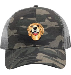 Baseball Hat Pixel Dog Cute Animal Trucker Hats for Women Cool Mesh Snapbacks for Gifts Camo $12.84 Baseball Caps