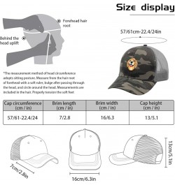 Baseball Hat Pixel Dog Cute Animal Trucker Hats for Women Cool Mesh Snapbacks for Gifts Camo $12.84 Baseball Caps