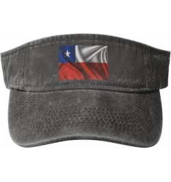 Silk Style Flag of Chile Sun Visor Hats for Women Men Sun Hat Vintage Golf Hat Adjustable Baseball Cap Deep Heather $12.63 Vi...