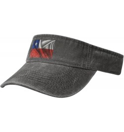 Silk Style Flag of Chile Sun Visor Hats for Women Men Sun Hat Vintage Golf Hat Adjustable Baseball Cap Deep Heather $12.63 Vi...