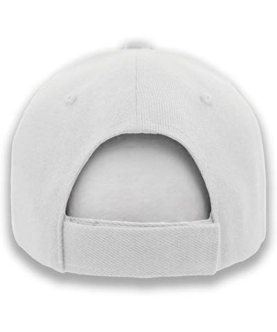 USAF Air Force Dad - Proud Father of a US Airman Ballcap or Trucker Hat White Standard (No Flag) $19.25 Baseball Caps