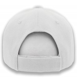 USAF Air Force Dad - Proud Father of a US Airman Ballcap or Trucker Hat White Standard (No Flag) $19.25 Baseball Caps