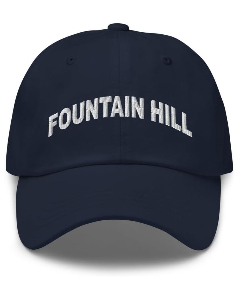 Fountain Hill Pennsylvania Hat Fountain Hill PA Cap Embroidered Dad Hat Adjustable Strap Closure Unisex Navy $21.19 Baseball ...