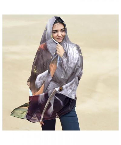 Scarf for Women Lightweight Spring Fall Winter Scarves Shawl Wraps Unicorn Fancy $11.17 Scarves