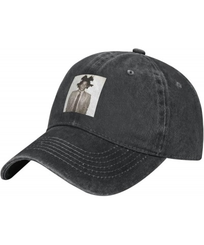 Jean Music Michel and Basquiat Baseball Cap Washed Denim Vintage Unisex Adjustable Classic Soft Cotton Cap Black Black $13.87...