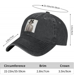 Jean Music Michel and Basquiat Baseball Cap Washed Denim Vintage Unisex Adjustable Classic Soft Cotton Cap Black Black $13.87...