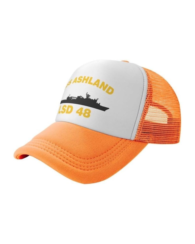 USS Ashland LSD 48 Flag-Trucker Hats Denim Hats Cowboy Knit hat Baseball Caps Fisherman's hat $17.04 Baseball Caps