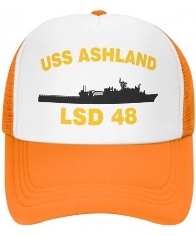 USS Ashland LSD 48 Flag-Trucker Hats Denim Hats Cowboy Knit hat Baseball Caps Fisherman's hat $17.04 Baseball Caps