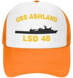 USS Ashland LSD 48 Flag-Trucker Hats Denim Hats Cowboy Knit hat Baseball Caps Fisherman's hat $17.04 Baseball Caps