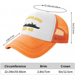 USS Ashland LSD 48 Flag-Trucker Hats Denim Hats Cowboy Knit hat Baseball Caps Fisherman's hat $17.04 Baseball Caps