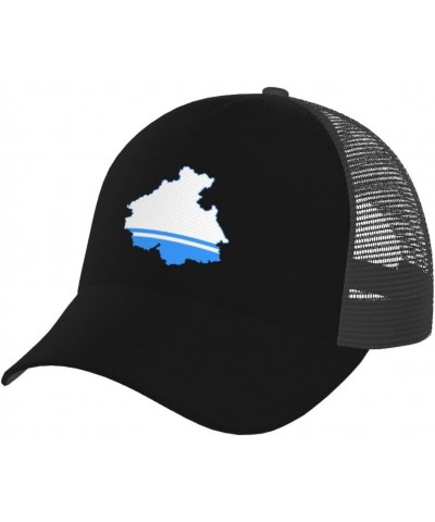 Flag Map of Altai Republic Baseball Cap for Men Women Breathable Mesh Back Baseball Caps Casual Outdoor Hat Adjustable Trucke...