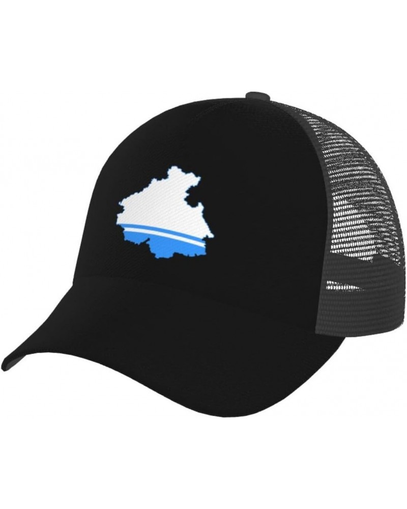 Flag Map of Altai Republic Baseball Cap for Men Women Breathable Mesh Back Baseball Caps Casual Outdoor Hat Adjustable Trucke...