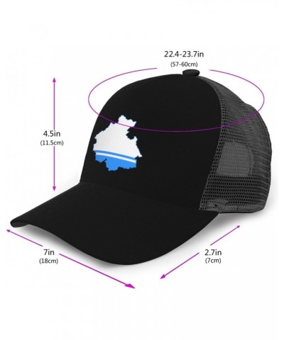 Flag Map of Altai Republic Baseball Cap for Men Women Breathable Mesh Back Baseball Caps Casual Outdoor Hat Adjustable Trucke...