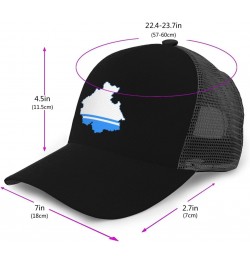 Flag Map of Altai Republic Baseball Cap for Men Women Breathable Mesh Back Baseball Caps Casual Outdoor Hat Adjustable Trucke...