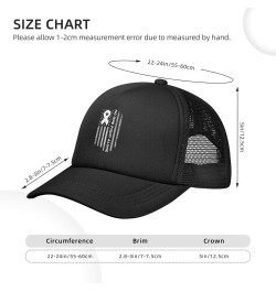 Postpartum Depression Awareness America Flag White Ribbon Baseball Cap Adjustable Casual Mesh Hats Duck Tongue Hat for Men Wo...